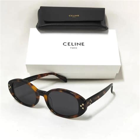 celine sunglasses cl40212u triomphe brown havana oval frame sunglasses|Celine Sunglasses CL40212U Triomphe Brown Havana Oval .